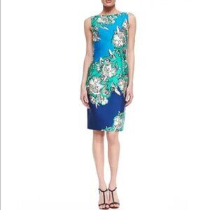 DAVID MEISTER Floral Print Sleeveless Dress- Size 12